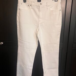 J. Crew Cream Straight-Leg Jeans